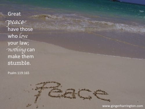 Psalm 119:165 God's Word brings Peace