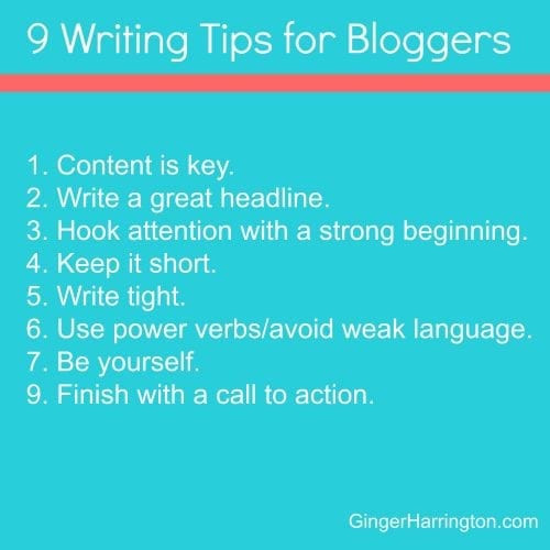Use these tips to improve your writing and blogging.