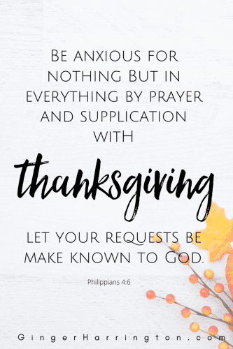  An integral part of prayer, giving thanks opens the door to experiencing God's peace.