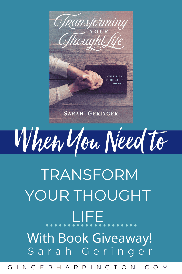 Every problem we have begins in our thoughts. What you think in your inward life inevitably spills out onto your outward life. Overcome negative thinking and experience victory in your thought life struggles by meditating on the truths in Scripture. A Q & A with Sarah Geringer, author of Transforming Your Thought Life: Christian Meditation in Focus. #overcomingnegativeself-talk #overcomenegativethoughtpatterns #howtochangetoxicthoughts #negativethinking #negativethoughts #liveyourbestlife #thinkingnegative #mentalhealthawareness #anxiety #anger #fear #positivethinking #mentalhealthmatters #transformingyourthoughtlife