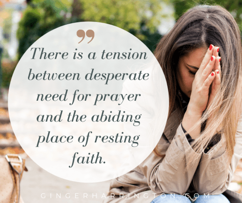 No matter the moment, what it looks like, what it feels like, what it brings—this is your moment to trust in God. When bad news impacts those you love, prayer becomes a vital source of strength. Trials have a way of creating a call to intercede, as we turn to God on behalf of others. Holding onto faith in the midst of the struggles of family and friends, prayer becomes a powerful part of God's work in their lives. It also opens the door to growing in prayer as the Holy Spirit helps us to pray as the situation needs. Trials teach us to pray from the deep, vulnerable places of our heart as bring our needs to God.