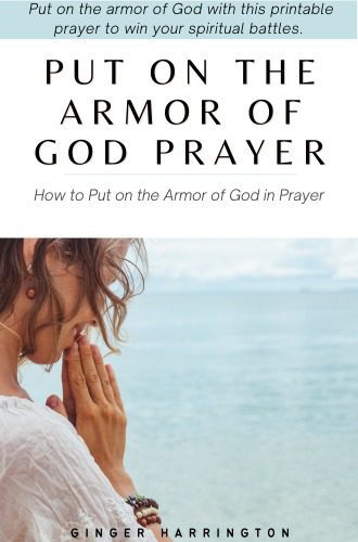 Parmor of God Prayer 300x500 Woman's hands hold sparkler as cover image for Christmas devotional.