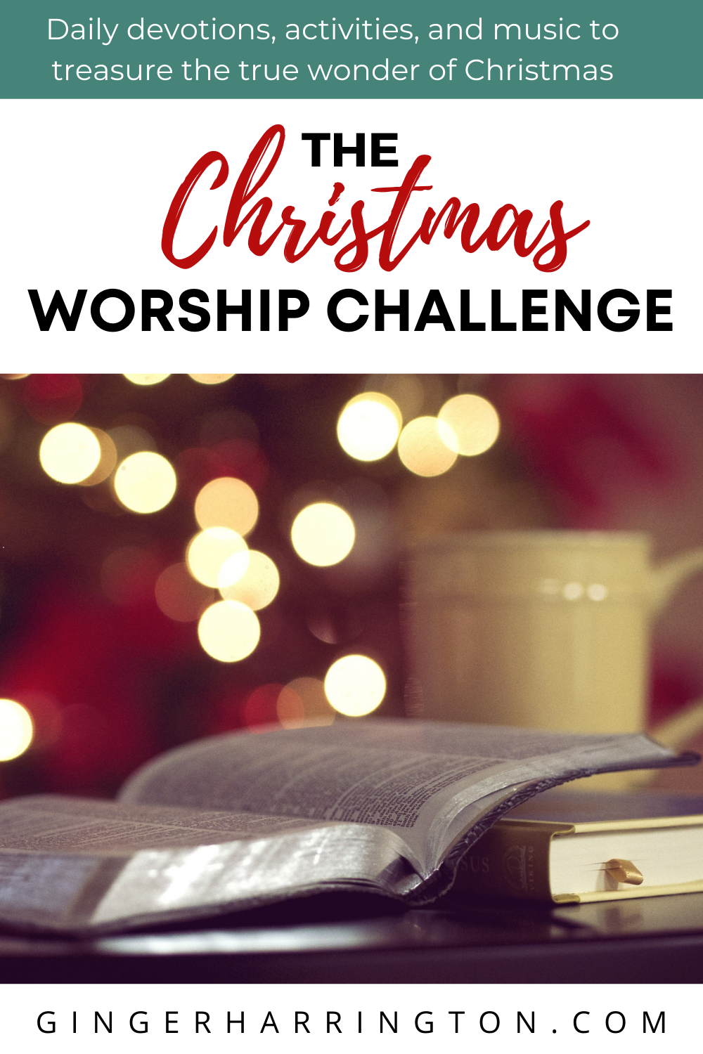 Discover the holy in your holiday with The Christmas Worship Challenge. Daily devotions, activities, and music to focus on Christ first this Christmas. Biblical wisdom for Christian women to grow spiritually this Christmas.