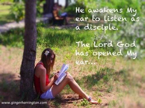 Listening to God is time well spent.