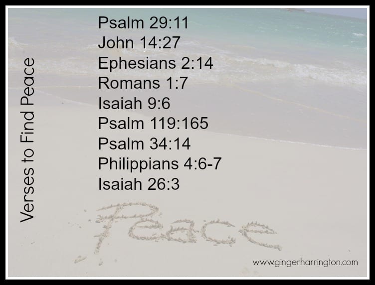 You Can Find Peace: A Summary of Peace Verses