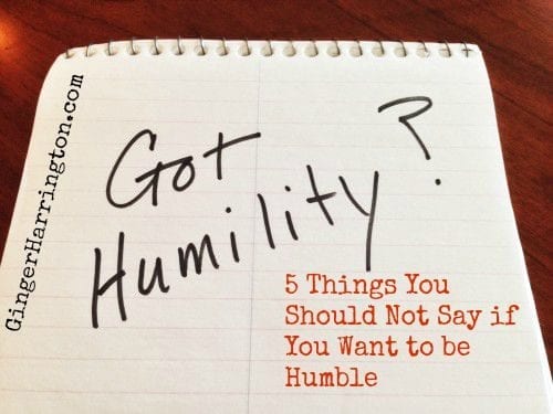 A humorous but true look at the challenge of humilty