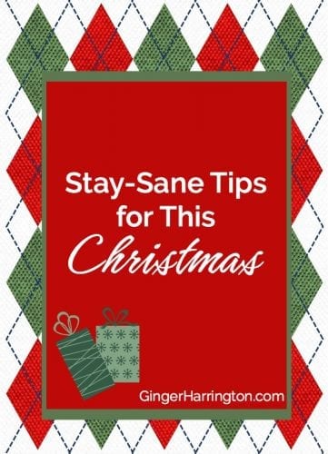 Christmas humor with stay-sane tips for this Christmas.