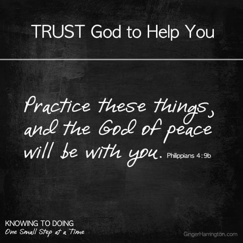 Trust God to Help you obey His Word