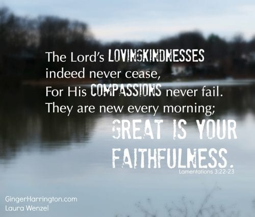 God's faithfulness, God cares about our fears