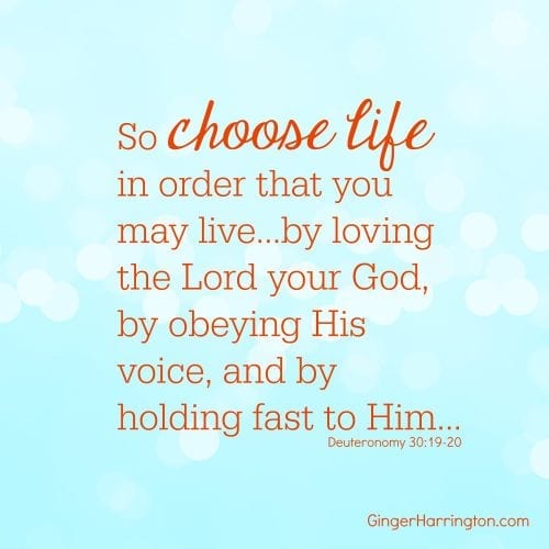 Will You Choose Life Today?