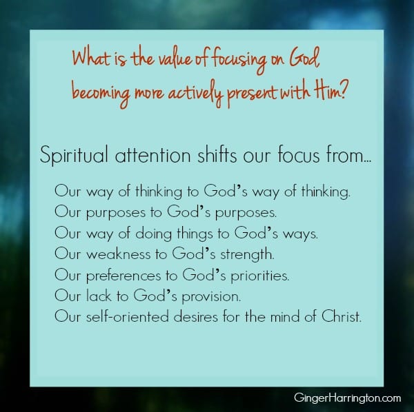 Spiritual attention, Relationship with God