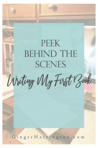 Peek Behind the Scenes of writing my first book. Lessons learned and a bit about the process.