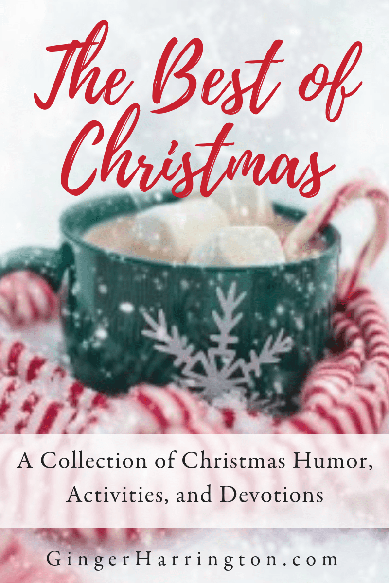 Best of Christmas is a collection of holiday humor, Festive activities, and Christmas devotions from award-winning author, Ginger Harrington. Make a memory book, do a fun grab bag with the family, and reflect on the wonder of Christmas with sacred devotions and a worship challenge. You'll find the best of Ginger's Christmas content all in one place!