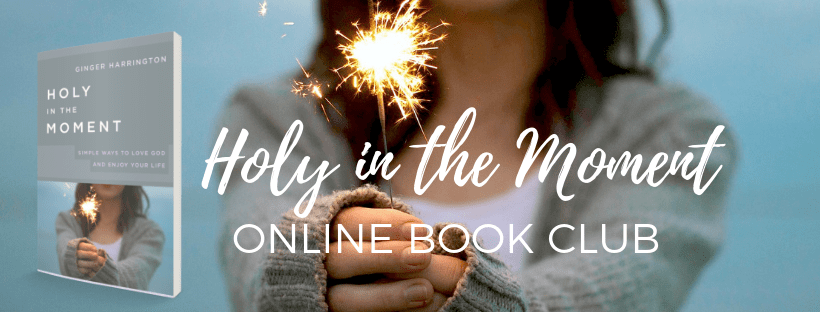 Join the Holy in the Moment online book club. Join author Ginger Harrington for special resources, book discussions.