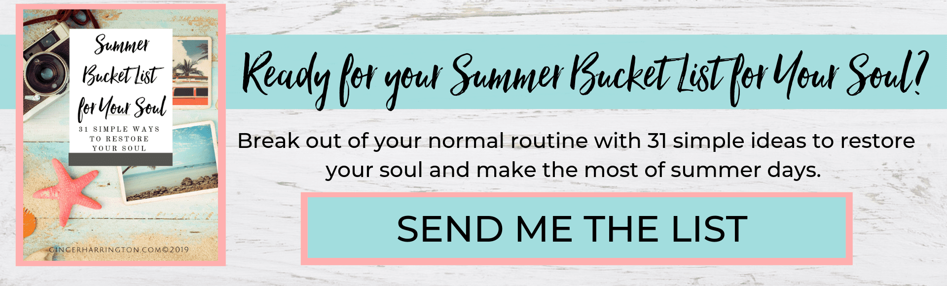 Get a summer bucket list for your soul, with 31 soul-restoring activities to make the most of this summer.