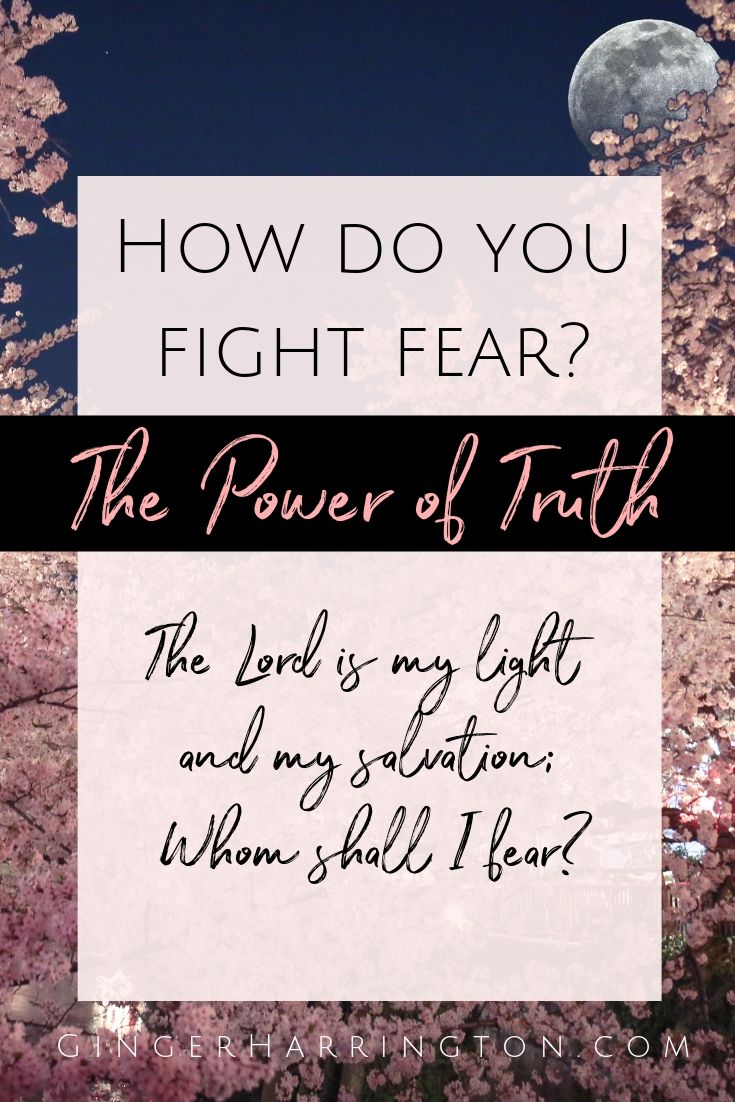 Meditating on the Psalms is one of the ways I counter anxious thoughts. A regular time in God's word  empowers us to overcome worry, anxiety, or fear. Fight fear with the power of God's Truth.