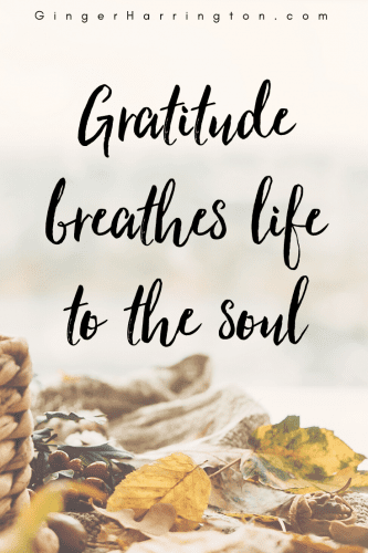 The grateful soul is one that has learned to give thanks as naturally as breathing.
