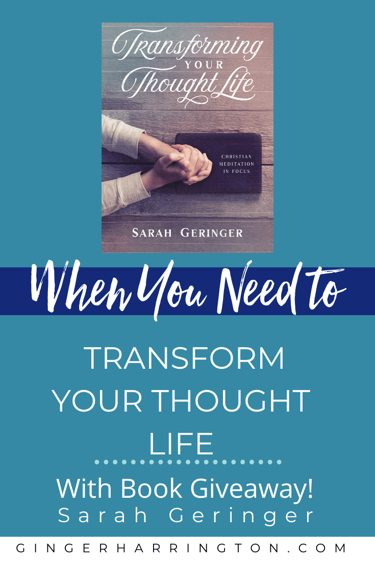 Every problem we have begins in our thoughts. What you think in your inward life inevitably spills out onto your outward life.  Overcome negative thinking and experience victory in your thought life struggles by meditating on the truths in Scripture. A Q & A with Sarah Geringer, author of Transforming Your Thought Life: Christian Meditation in Focus.  #overcomingnegativeself-talk #overcomenegativethoughtpatterns #howtochangetoxicthoughts #negativethinking #negativethoughts #liveyourbestlife #thinkingnegative #mentalhealthawareness #anxiety #anger #fear #positivethinking #mentalhealthmatters #transformingyourthoughtlife 