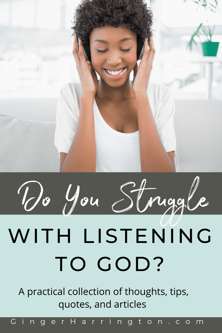 Overcome the challenge of listening to God with a practical collection of thoughts, tips, quotes, and articles from Ginger Harrington. Learning to hear God unleashes spiritual growth and strengthens our soul. . #meditatingongodsword #howtomeditateongodsword #quiettimewithgod #relationshipwithgod #listeningtogod #hearinggod #christianauthor #christianspeaker