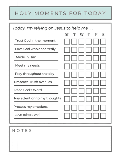 Deal with anxiety and stress by relying on Christ in your daily moments. Faith choices help us fully in our holy identity in Christ, trusting God to provide in this moment. Christian author and blogger, Ginger Harrington shares the personal story of what she learned in her battle with anxiety in this excerpt from the award-winning book, Holy in the Moment. Holiness is a vital part of our identity in Christ that can help when we feel anxious and stressed. Inspiration for Christian women who want to deepen faith for spiritual growth.