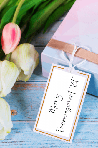 Make a meaningful Mother's Day craft to encourage the moms in your life. An Encouragement Kit with Bible Verses and personal notes will a gift that will keep giving. Free printable list of Scripture verses to encourage mom.