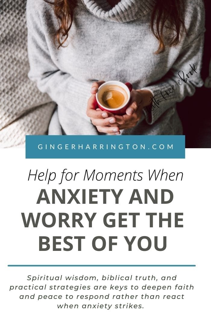 Anxiety and worry can feel overwhelming. We all need encouragement and help when powerful emotions, fearful thoughts, and difficult circumstances get the best of us. Spiritual wisdom, biblical truth, and practical strategies are keys to deepen faith and peace to respond rather than react when anxiety strikes. 
