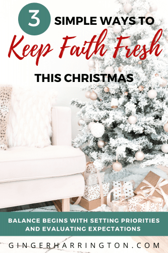 Longing to simplify your Christmas this year, focusing more on faith and family? Discover 3 simple ways to keep faith fresh this Christmas.