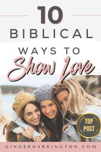 Three women hug and smile to illustrate an article on biblical ways to show love.
