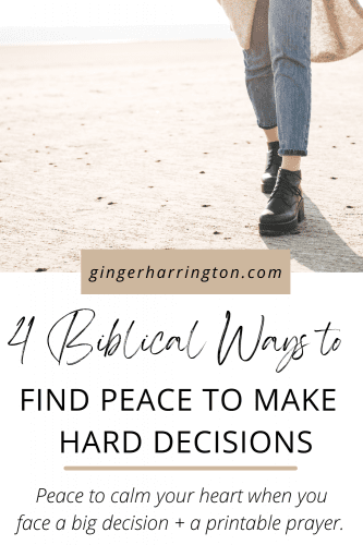 Making life-changing decisions is stressful. Fear of making the wrong decision stirs up what if’s that take us captive with anxiety. Discover four choices to strengthen your faith to trust Jesus in the midst of uncertainty. Receive peace to settle your troubled heart because trusting Jesus in the process is the best decision of all.