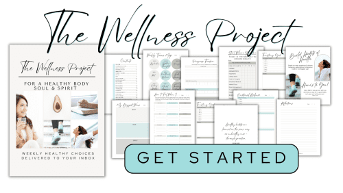 Sample journal pages displayed in sign up for The Wellness Project