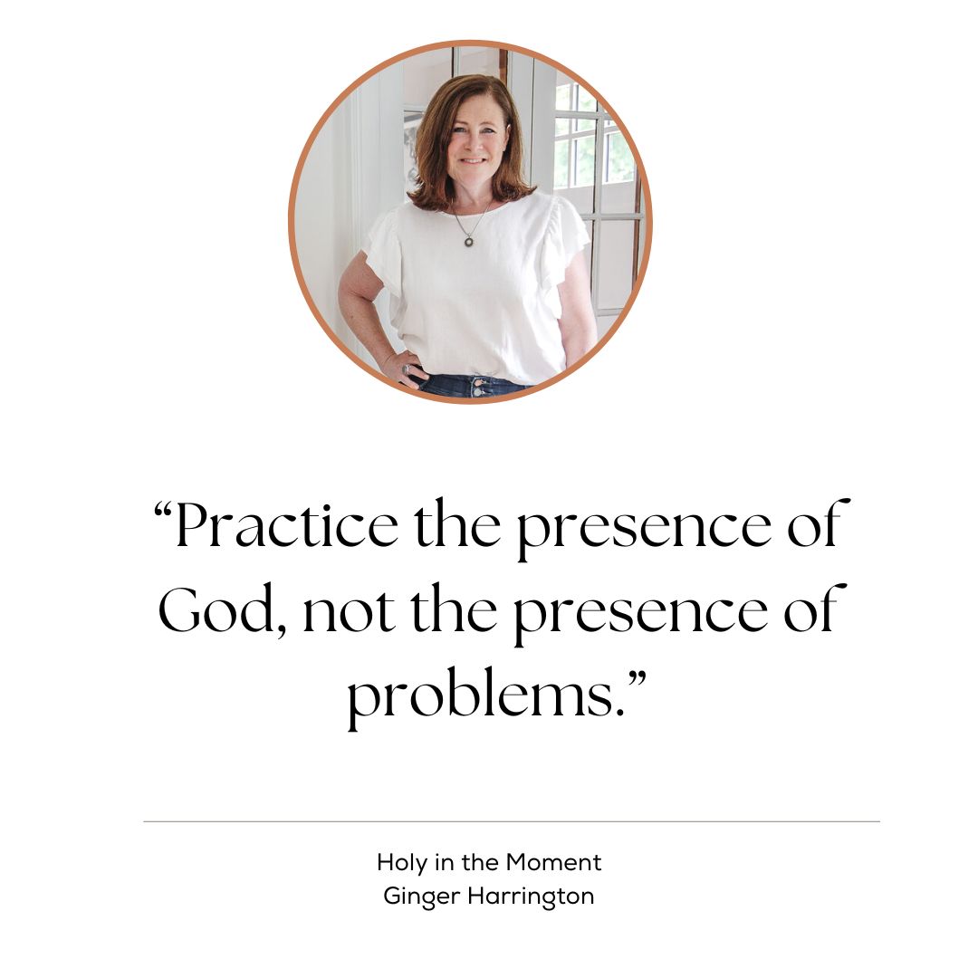 Holy in the Moment by Ginger Harrington. Discover the practical power of relying on Christ to enjoy your best life.