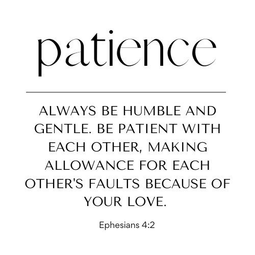 Black text of Ephesians 4:2 on a white background.