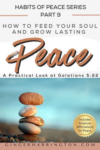 🕊️ How to Feed Your Soul and Grow Lasting Peace | Galatians 5:22 Study Stacked pebbles on the beach with calming ocean background; overlaid text reads “How to Feed Your Soul and Grow Lasting Peace – A Practical Look at Galatians 5:22.” Includes label for Scripture Affirmations for Peace.