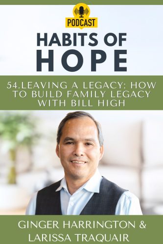 Portrait of guest Bill High featured on the Habits of Hope Podcast, Episode 54 titled “Leaving a Legacy: How to Build Family Legacy,” hosted by Ginger Harrington and Larissa Traquair.